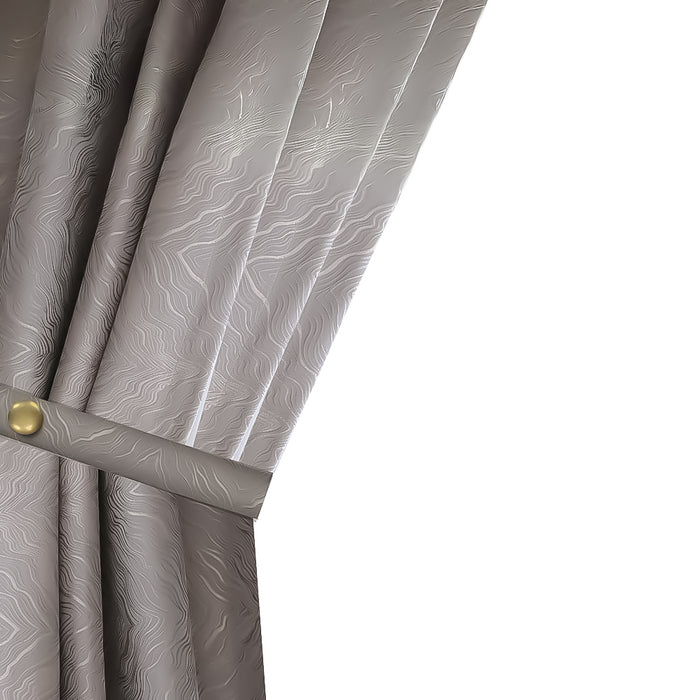 Anyhouz Curtain Silver Gray 500cmx250cm  Fashion Luxury Curtains Window Decor