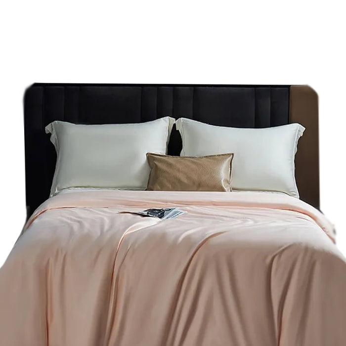 Anyhouz Duvet Cover Peach Premium Soft Mulberry Silk Blanket Comforter 4000G