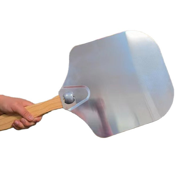 Anygleam 35.5x30.5cm Pizza Shovel With Foldable Wooden Handle Bakeware Kitchen Tools Oxidation