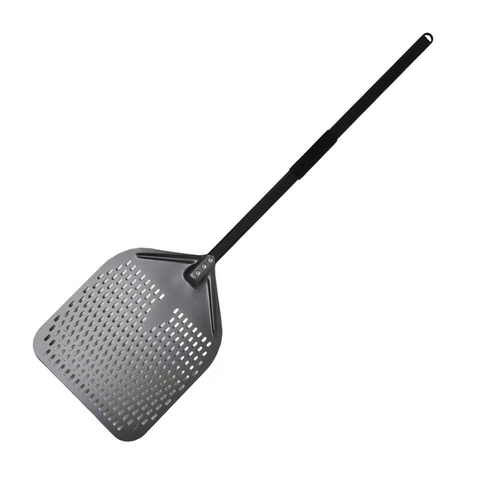 Anygleam Pizza Shovel 30 cm x 110cm  Dark Grey for Perforated Peel with Metal Handle Oven Turning Baking Accessory