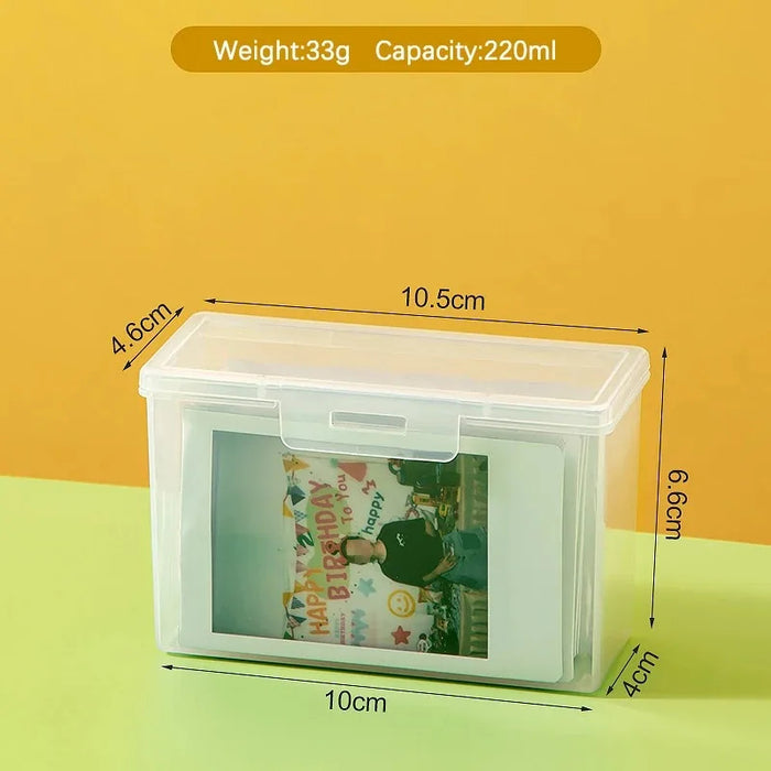 Anyhouz Storage Box 10.5x4.6x6.6cm Photocards Collection Organizer