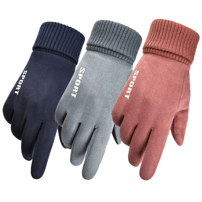 Anygloves Winter Gloves Light Green Fishing Warm Windproof Anti Slip Outdoor Sports Gloves Thermo Handschoenen For Women Men