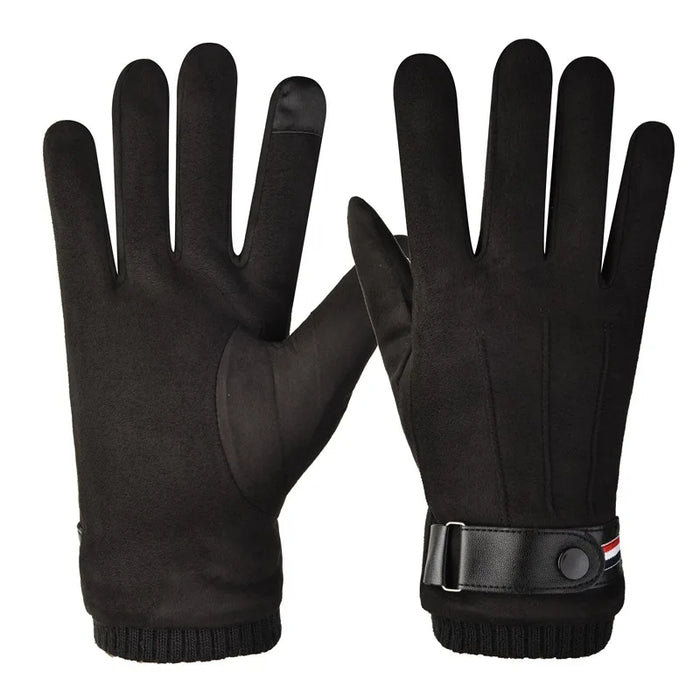 Anygloves Winter Gloves Black Ice Silk Sun Protection Driving Fishing Breathable Anti Slip Half Finger Cycling Hiking Glove For men