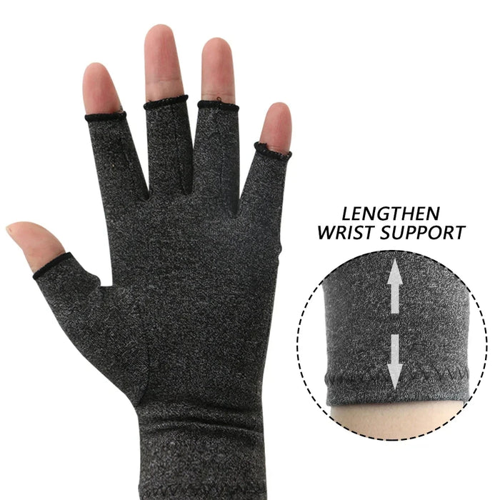 Anygloves Winter Gloves Skin Color Medium Anti Arthritis Therapy And Ache Pain Joint Relief Washable Cycling Mittens For Women Men