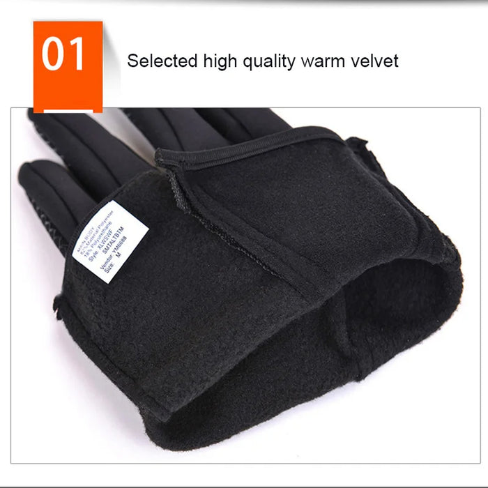 Anygloves Winter Gloves Blue Large Warm Waterproof Windproof Thermal Cycling Ski Outdoor Sports Snowboard Hiking Motorcycle For Women Men