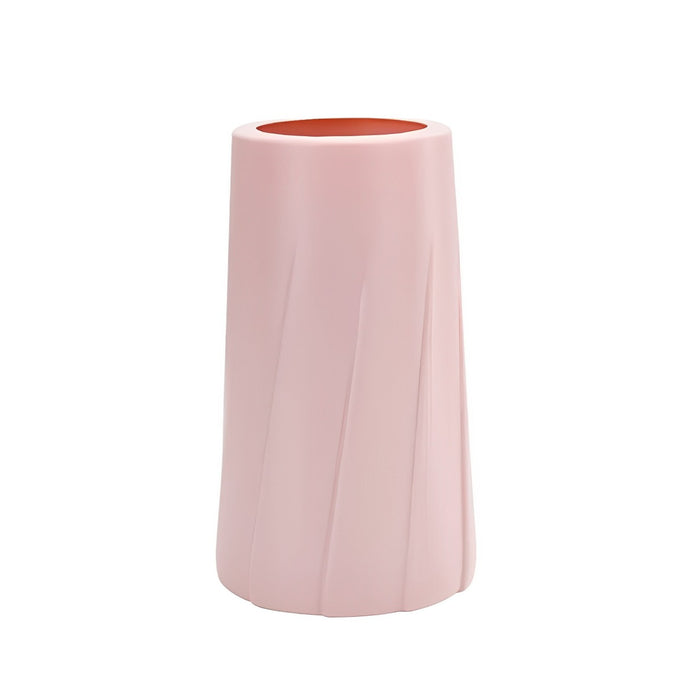 Anyhouz Flower Vase Light Pink Medium Nordic Plastic Table Decor