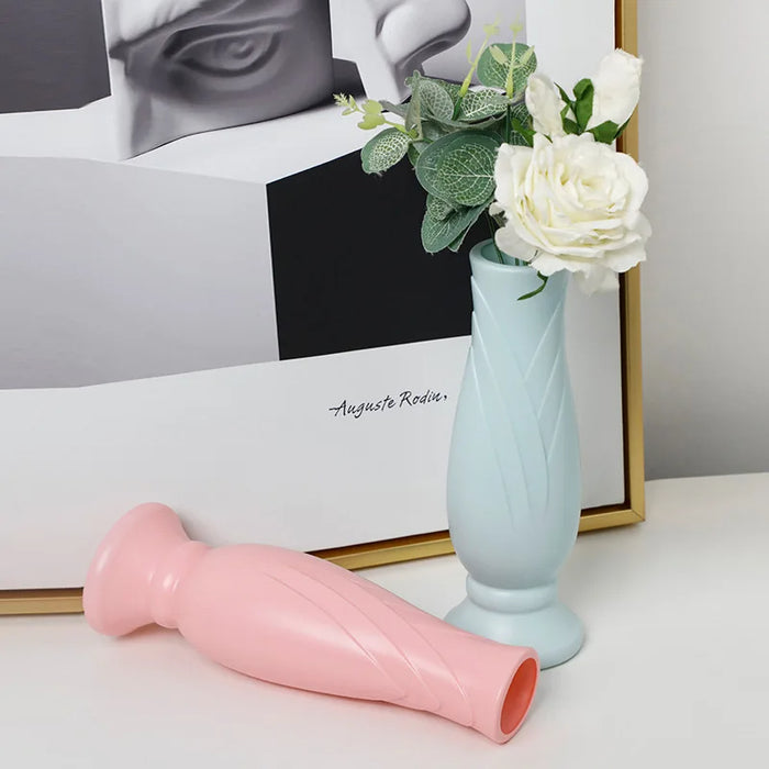 Anyhouz Flower Vase Pink Small Nordic Style Pot Living Room Decor