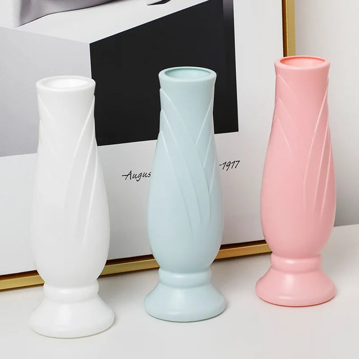 Anyhouz Flower Vase Pink Small Nordic Style Pot Living Room Decor