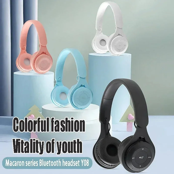 Anymob Headphone Black Y08 Bluetooth Wireless Headset