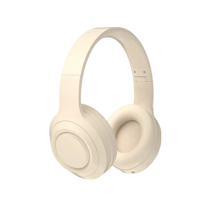 Anymob Headphone White DR58 Bluetooth With Microphone Noise Reduction Foldable  Headset