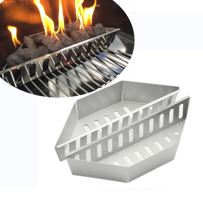 Anygleam Barbecue Grill 1PC Stainless Steel Charcoal Basket Briquette Holder