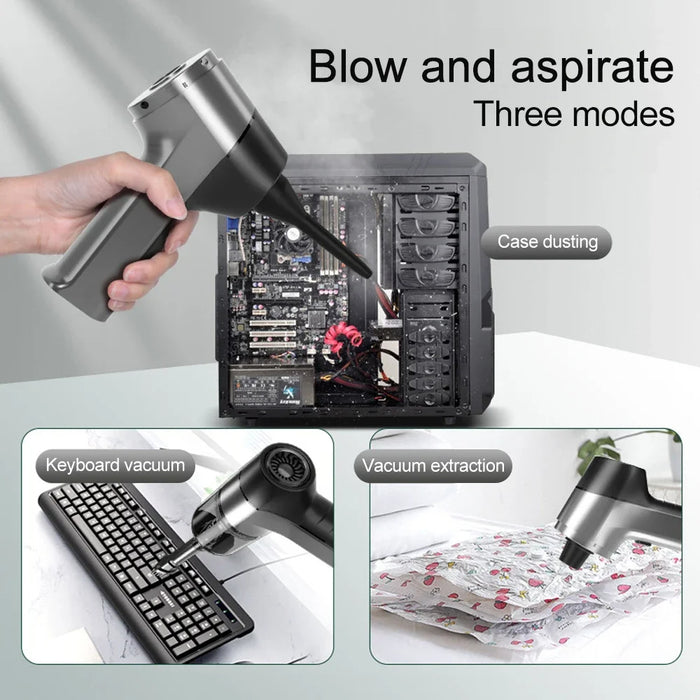 Anymob Vacuum Cleaner Black Pro 4 Filters 4in1 Mini Handheld Duster Portable Equipment