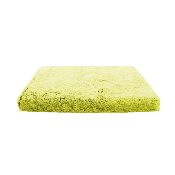 Anywags Pet Bed Apple Green Removable Calming Soft Plush Cushion Mat