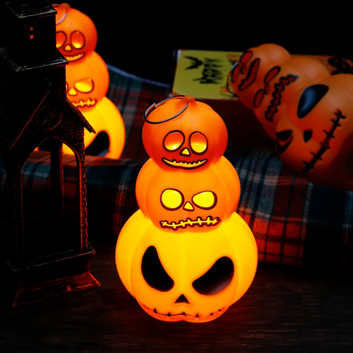 Anyhouz Halloween Pumpkin Lantern LED Lights Mini Handheld Decoration