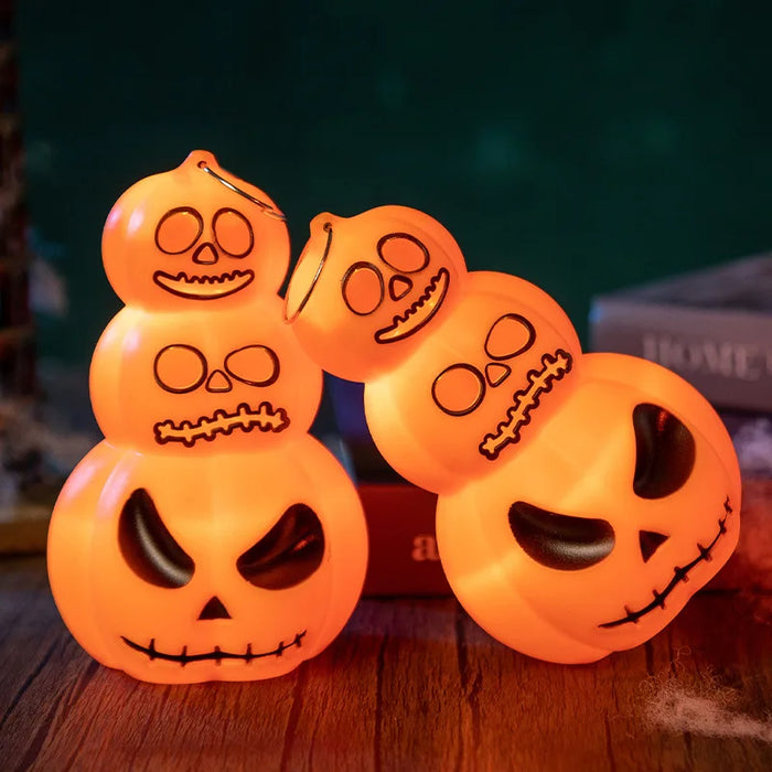 Anyhouz Halloween Pumpkin Lantern LED Lights Mini Handheld Decoration