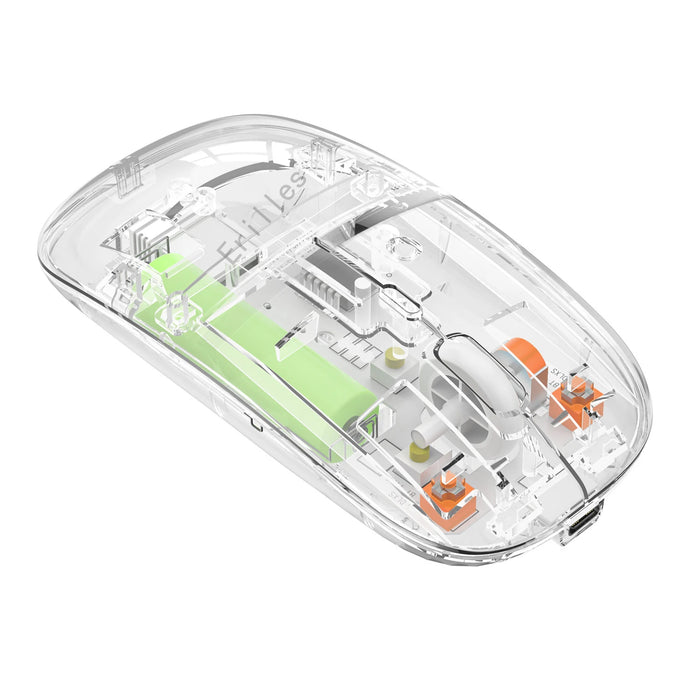 Anymob Mouse Transparent Type C Wireless Bluetooth 2.4G Dual Mode