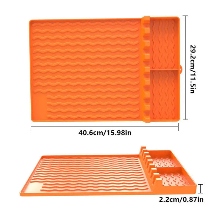 Anygleam Barbecue Grill Orange Griddle Mat Rack With Drip Pad