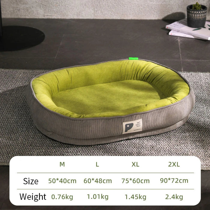 Anywags Pet Bed Apple Green Plush Cushion Mattress Couch Accessories