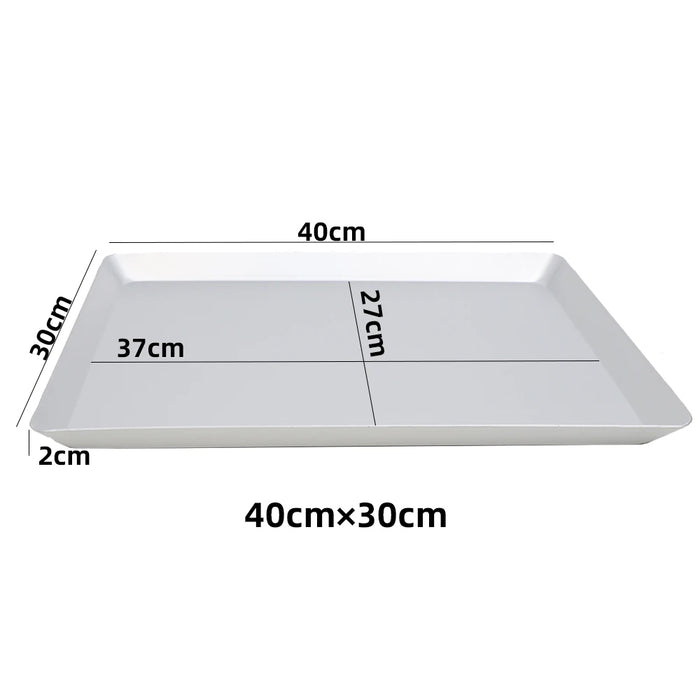 Anygleam Baking Tray Silver 1Pc Rectangular Oven Pastry Sheet Pan