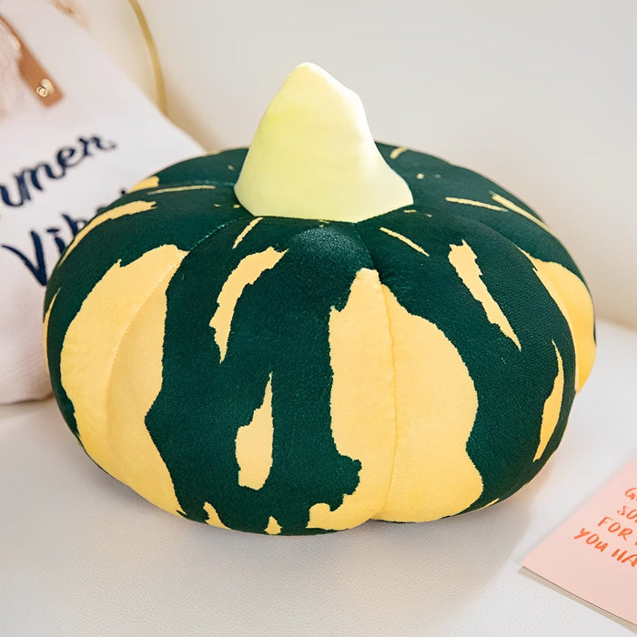 Anyhouz Throw Pillow Green Yellow Pumpkin Cotton Plush Decorative Home Cushion