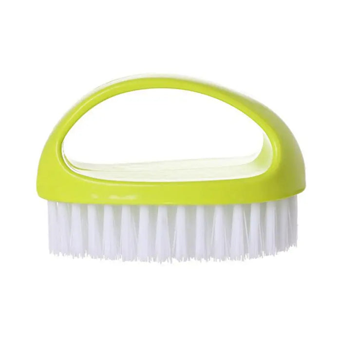 Anyhouz Laundry Brush Green Multi-Functional Cleaning Washing Flexible Scrub for Bathroom or Kitchen