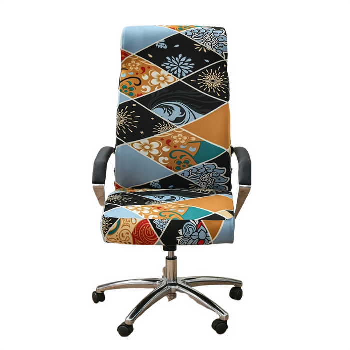 Anyhouz Office Chair Cover All Seasons Design Medium Non-Slip Rotating Seat Case Universal Armrest Chair Protector