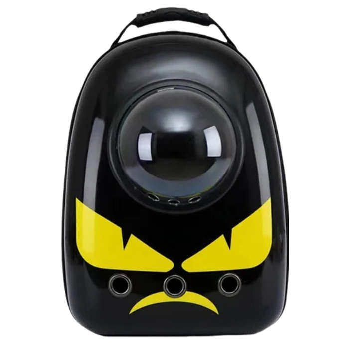 Anywags Pet Carrier Big Yellow Eyes Print Breathable Space Capsule Travel On the Go Bag For Pet