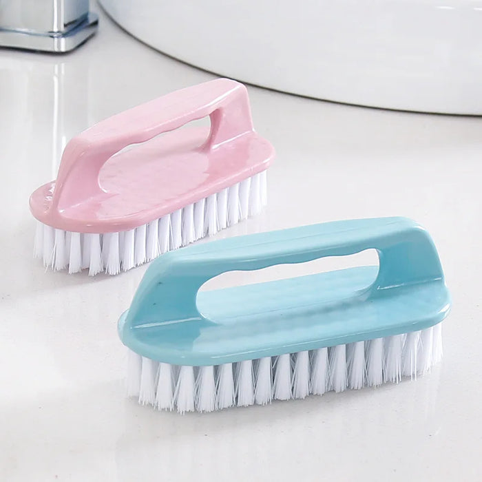 Anyhouz Laundry Brush Green Long Multi-Functional Cleaning Washing Flexible Scrub for Bathroom or Kitchen