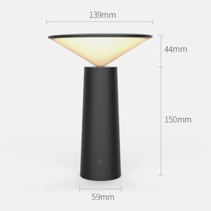 Anyhouz Table Lamp Halo Desk Light USB Rechargeable Modern Decorative For Home Decor