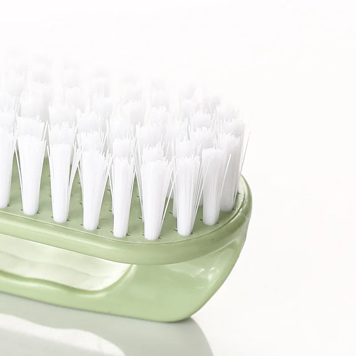 Anyhouz Laundry Brush Green Long Multi-Functional Cleaning Washing Flexible Scrub for Bathroom or Kitchen