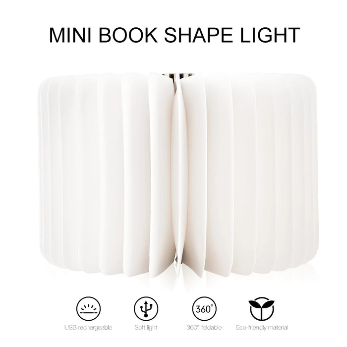 Anyhouz Table Lamp Bookish Beacon LED Book Flip USB Rechargeable For Bedroom