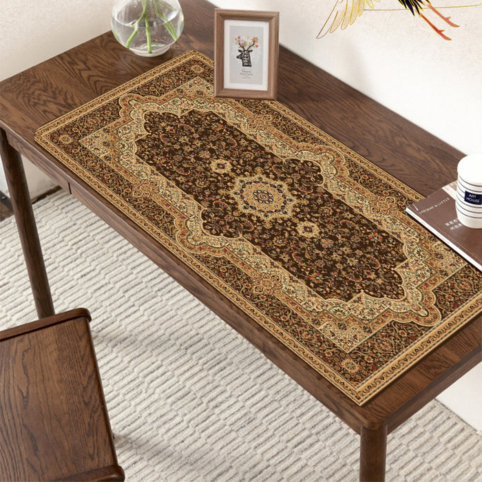 Anymob Mouse Pad Brown 350X600X2MM Persian Rug Mouse Full Desk Pad Mat Gaming Rubber Protector