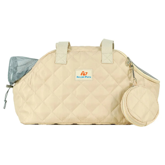 Anywags Pet Carrier Apricot Shoulder Bag with Breathable Outdoor Travel for Puppy Dog Cat Cling Bags