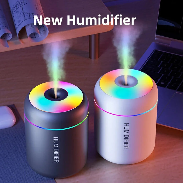 Anyhouz Mini Air Humidifier USB Powered Color Lights Essential Oil Diffuser Aromatherapy For Travel Car