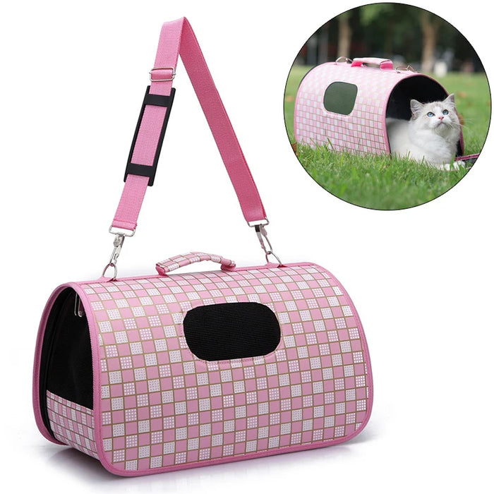 Anywags Pet Carrier Large Love Kiss Pattern Shoulder Sling Bags for Small Pet Carrying Accessories