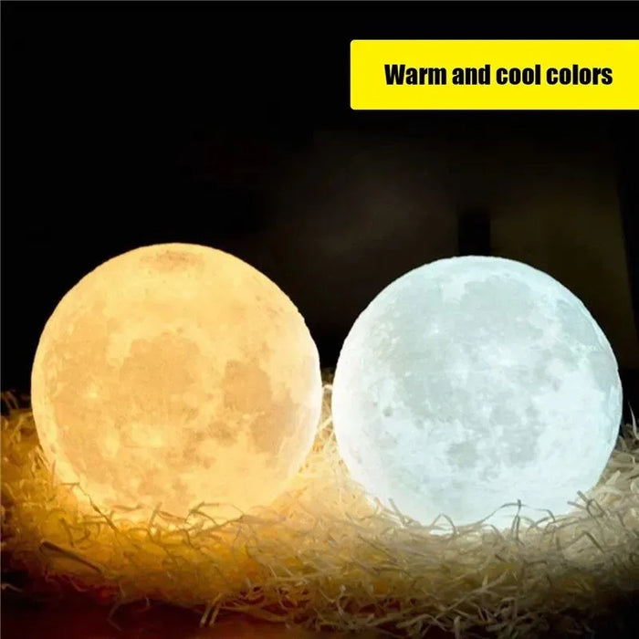 Anyhouz Table Lamp Lunar Glow Moon Desk Light USB Rechargeable For Modern Interiors