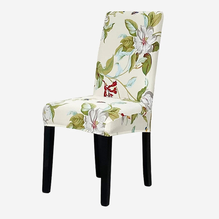 Anyhouz Chair Cover Floral Design with Anti-Dirt and Elastic Material for Dining Room Kitchen Wedding Hotel Banquet Restaurant