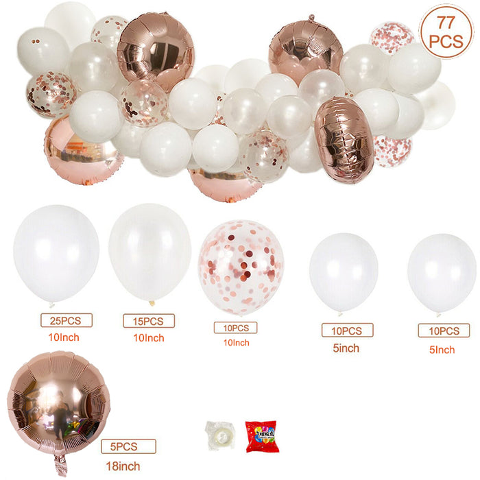 Anyparty Balloons Rose Gold Set Party Decor