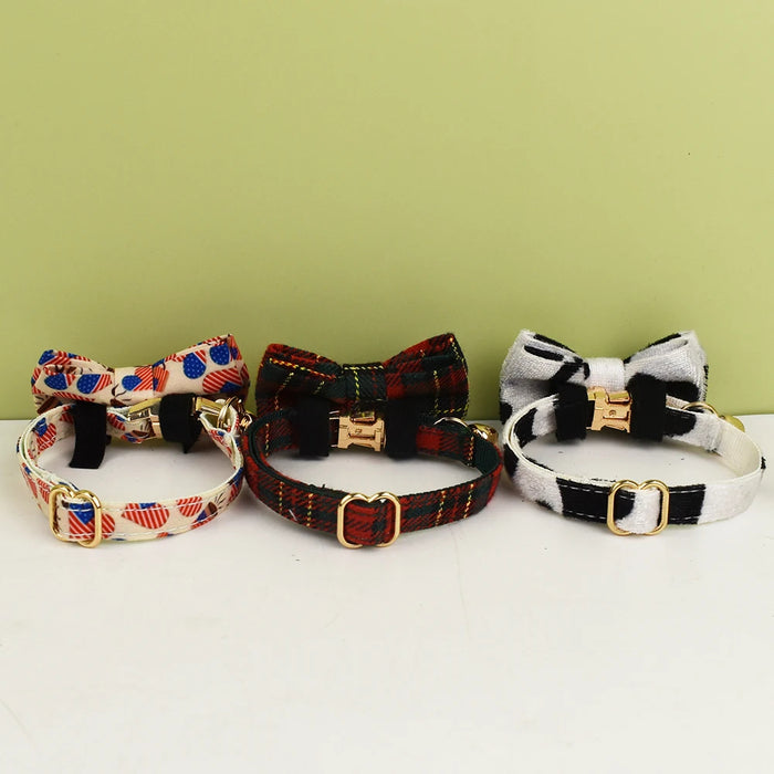 AnyWags Cat Collar Spotted Large with Safety Buckle, Bell, and Durable Strap Stylish and Comfortable Pet Accessory