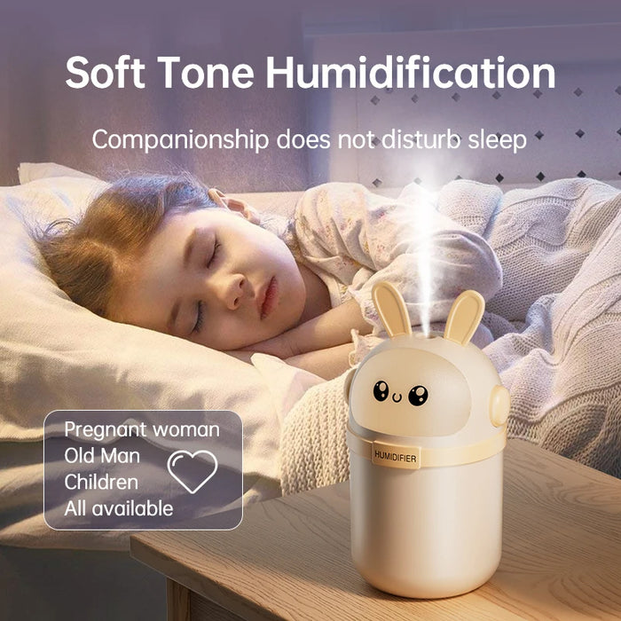 Anyhouz Mini Air Humidifier USB Powered Pet Rabbit Aromatherapy Spray Essential Oil Diffuser For Home Bedroom