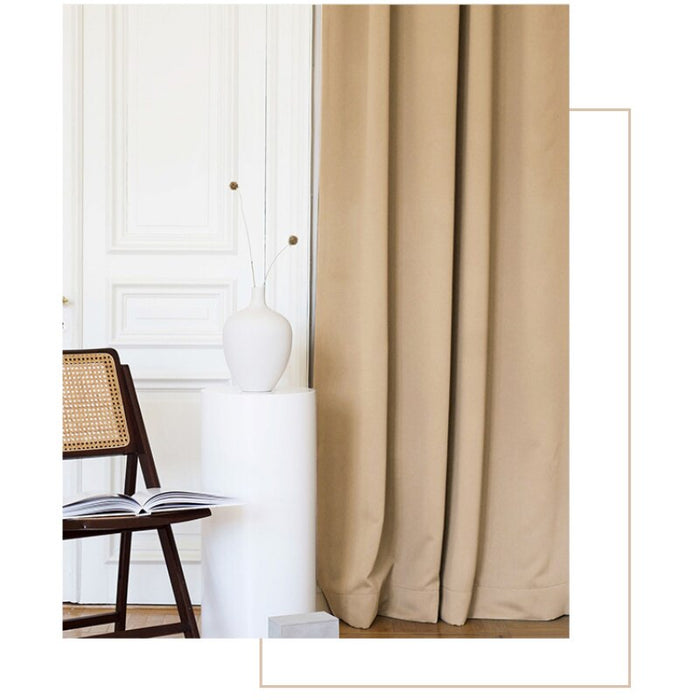 Anyhouz 200cm Green High Quality Modern Velvet Blackout Curtains for Living Room Bedroom Dining Luxury Window Drape