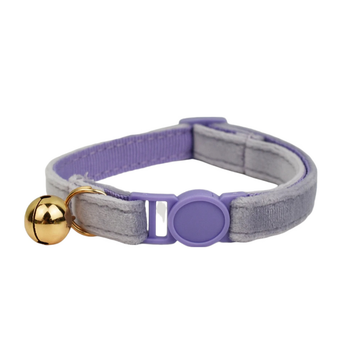 AnyWags Cat Collar Light Purple Small with Safety Buckle, Bell, and Durable Strap Stylish and Comfortable Pet Accessory