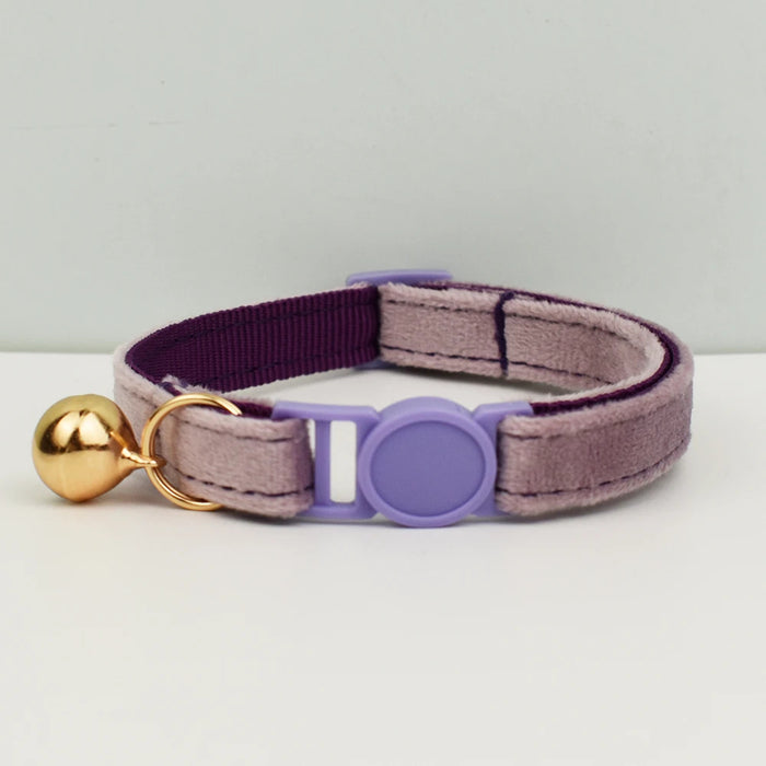 AnyWags Cat Collar Purple Pink Small with Safety Buckle, Bell, and Durable Strap Stylish and Comfortable Pet Accessory