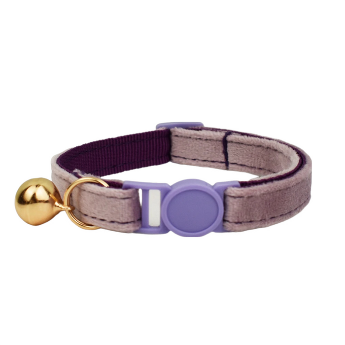 AnyWags Cat Collar Purple Pink Small with Safety Buckle, Bell, and Durable Strap Stylish and Comfortable Pet Accessory