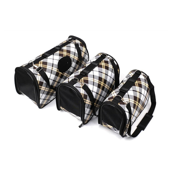 Anywags Pet Carrier Medium Big Eyed Cat Print Shoulder Sling Bags for Small Pet Carrying Accessories