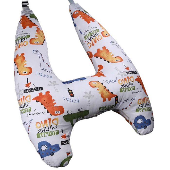 Anypack Car Travel Pillow UShape Dinosaur Town Pattern Children Travel Pillow Cushion for Car Seat, Safety Neck Pillow for Kids