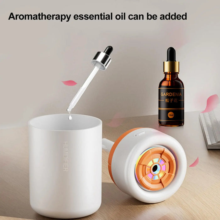 Anyhouz Mini Air Hummidifier USB Powered Aromatherapy Diffuser With Lights For Home And Car