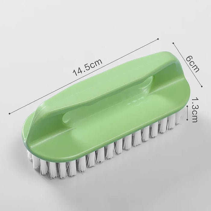 Anyhouz Laundry Brush Green Long Multi-Functional Cleaning Washing Flexible Scrub for Bathroom or Kitchen