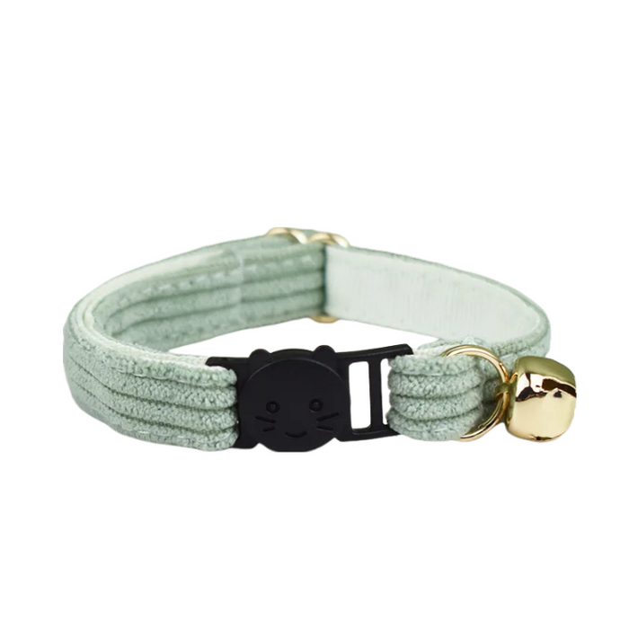 AnyWags Cat Collar Mint Green Small with Safety Buckle, Bell, and Durable Strap Stylish and Comfortable Pet Accessory