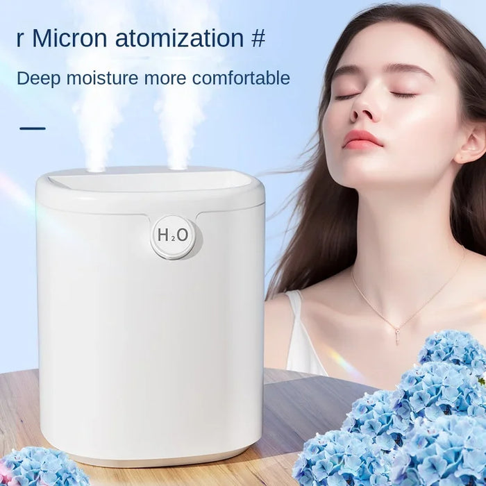 Anyhouz Air Humidifier Ivory USB Powered Double Spray Nozzle Multi-function Aroma Diffuser For Home And Office